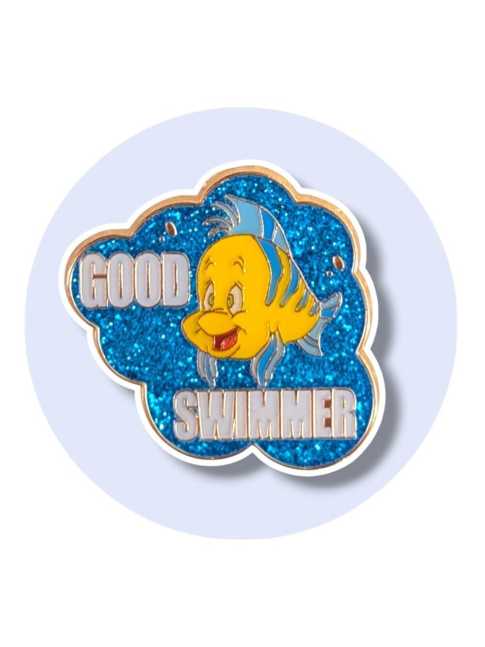 Little Mermaid Disney Pin: Good Swimmer Flounder